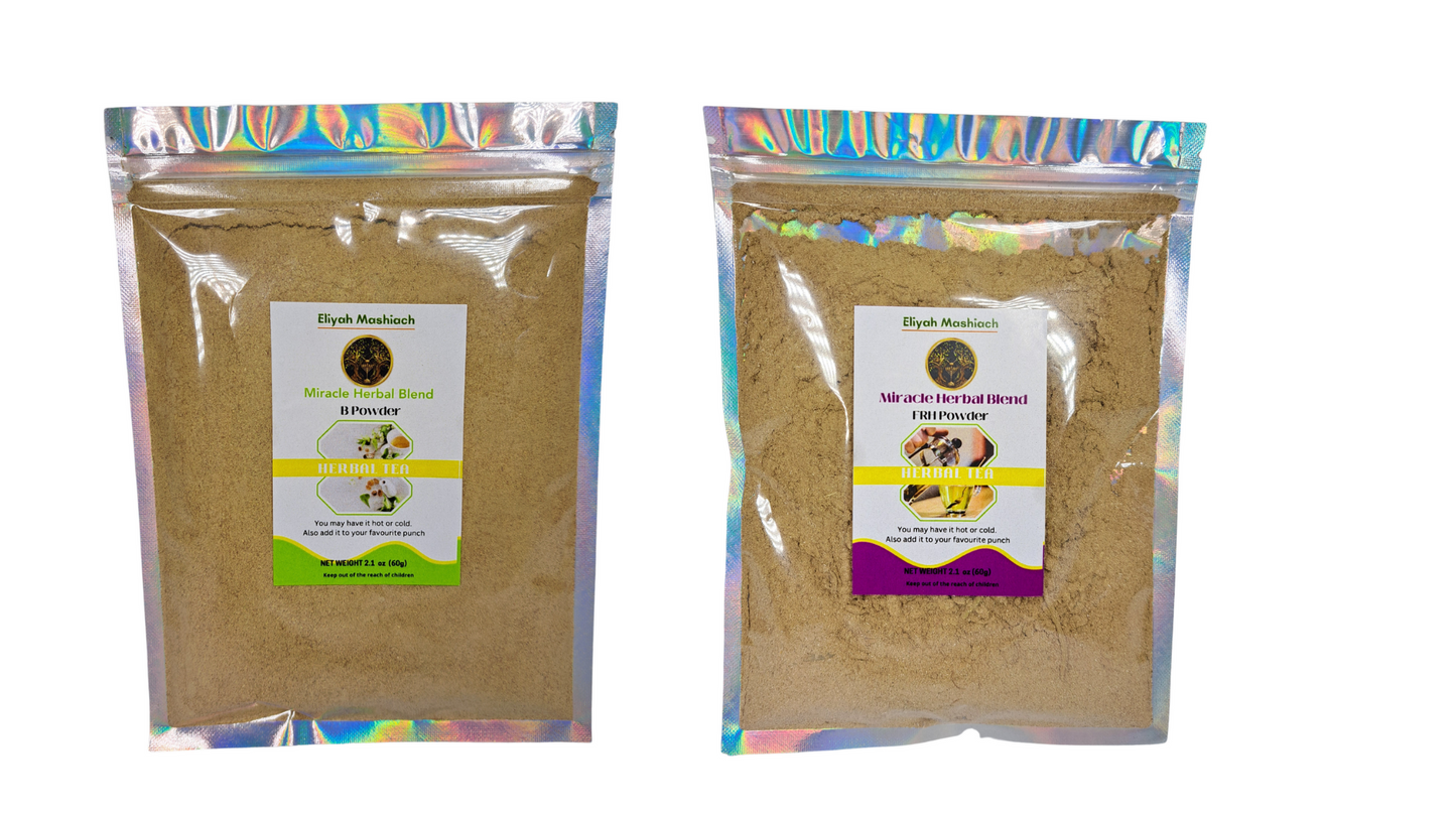 Eliyah Mashiach B Powder and FRH Powder ( Body Cleanse and Female Reproductive Health) Package